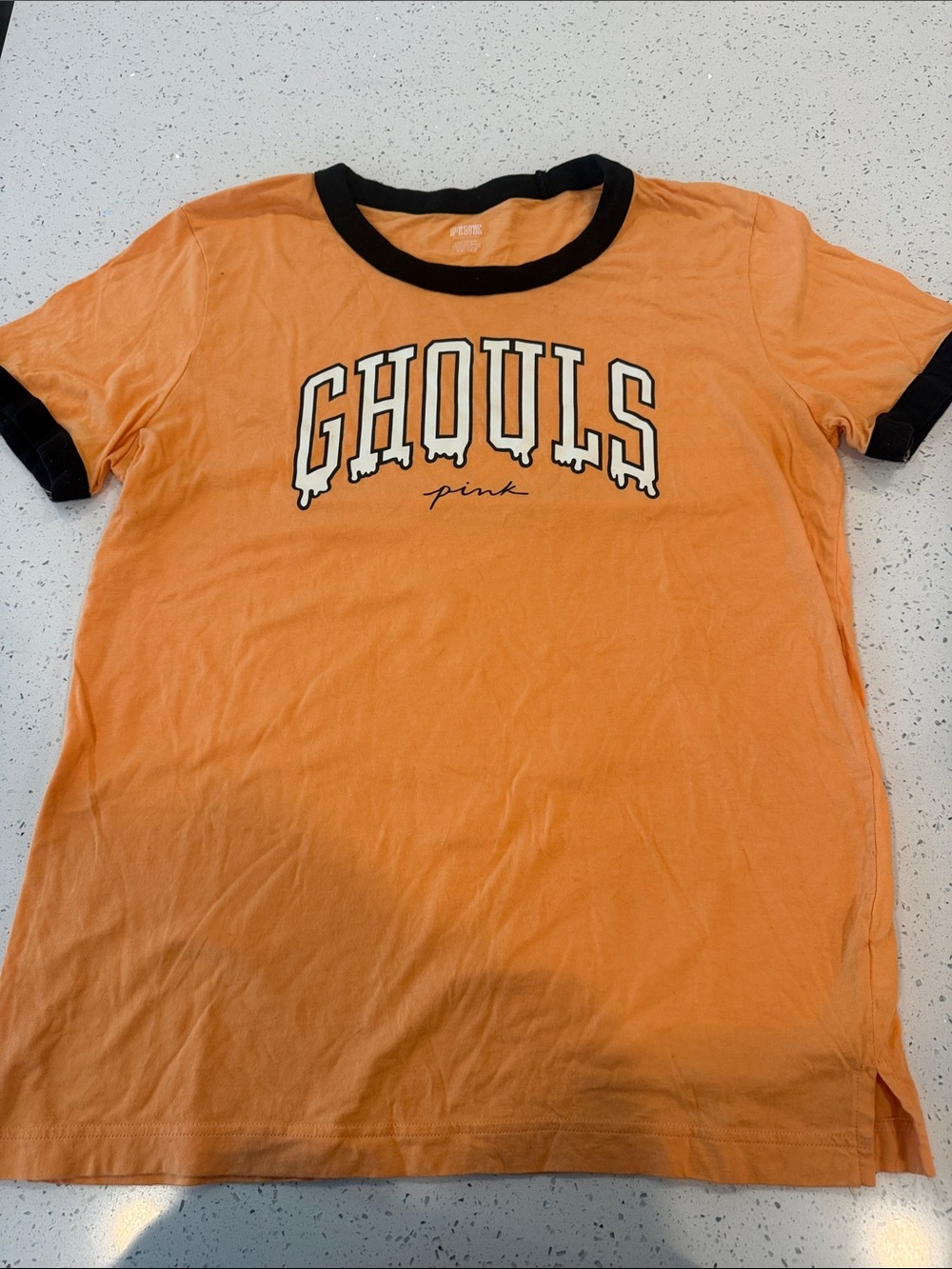 Victoria’s Secret PINK Ghouls glow in the dark campus tee